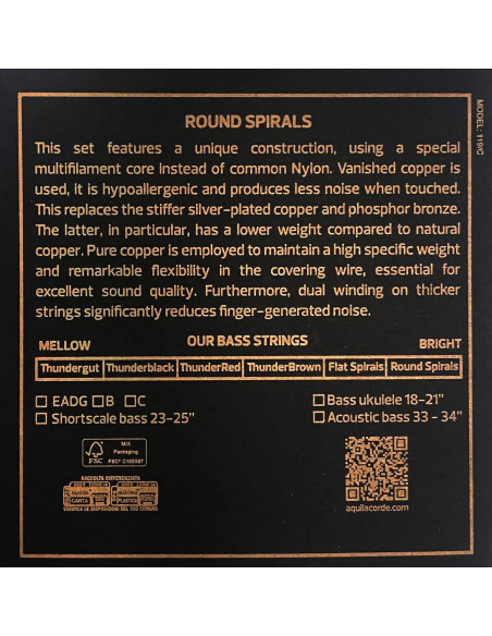 Strings for Basskid® - Round Spirals | Rich and Balanced Sound